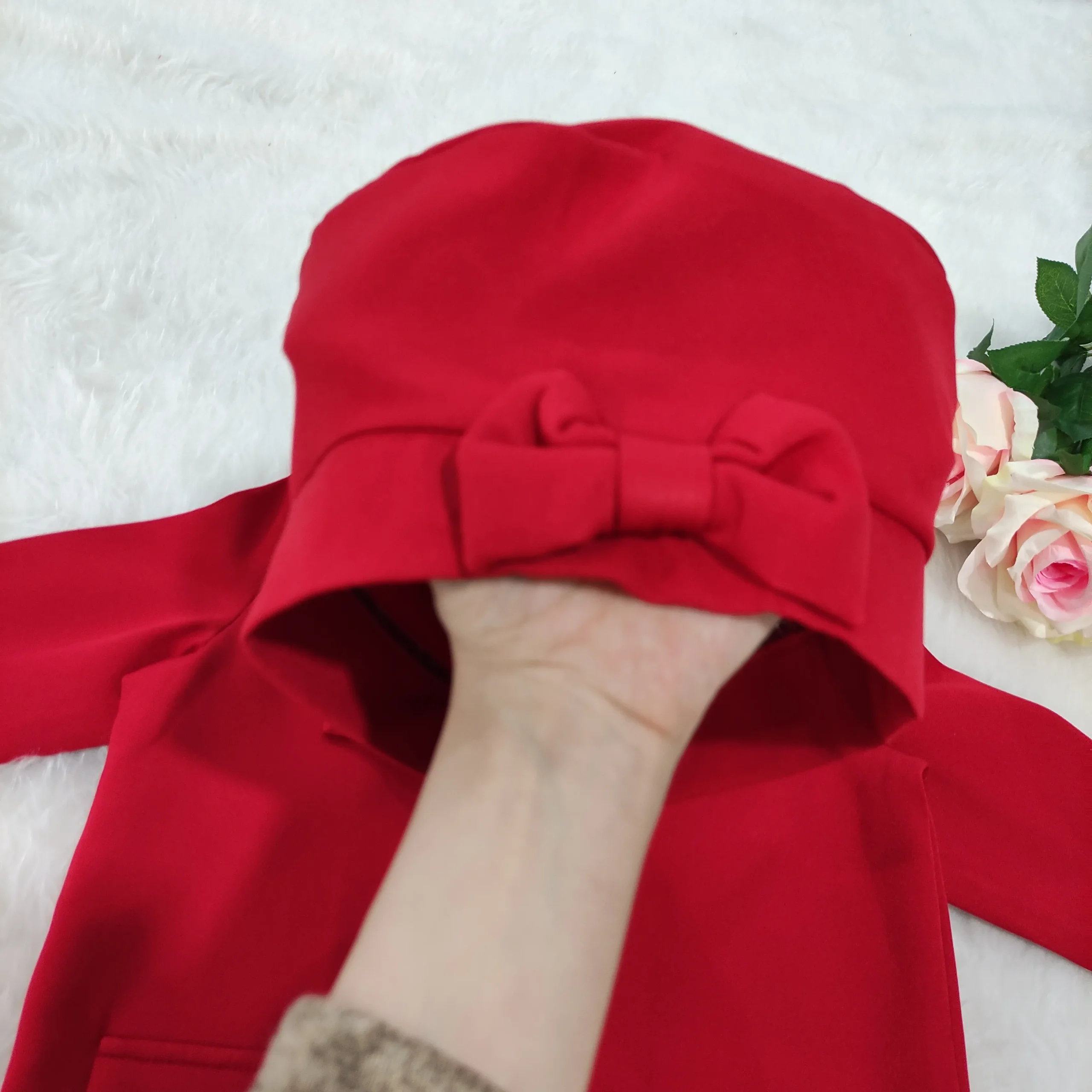 کت دامن دخترانه مازراتی با تاپ و کلاه | کد 3006 - تصویر 3