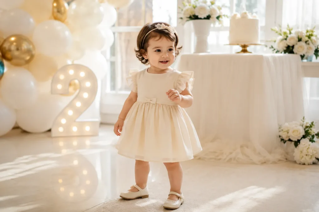 لباس مجلسی دخترانه برای کودک ۱ تا ۳ سال