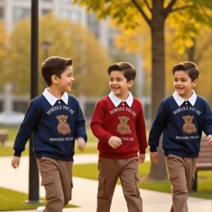 بلوز شلوار طرح خرس پشمالو