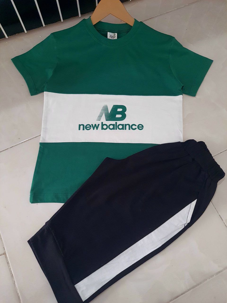 تیشرت شلوارک طرح NB new balance - تصویر 3