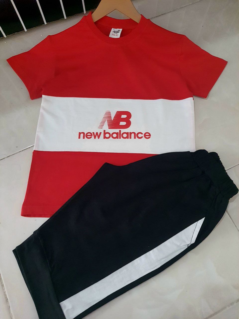 تیشرت شلوارک طرح NB new balance - تصویر 5