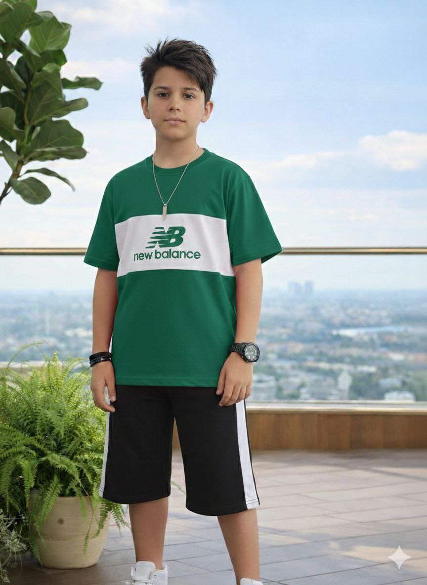 تیشرت شلوارک طرح NB new balance