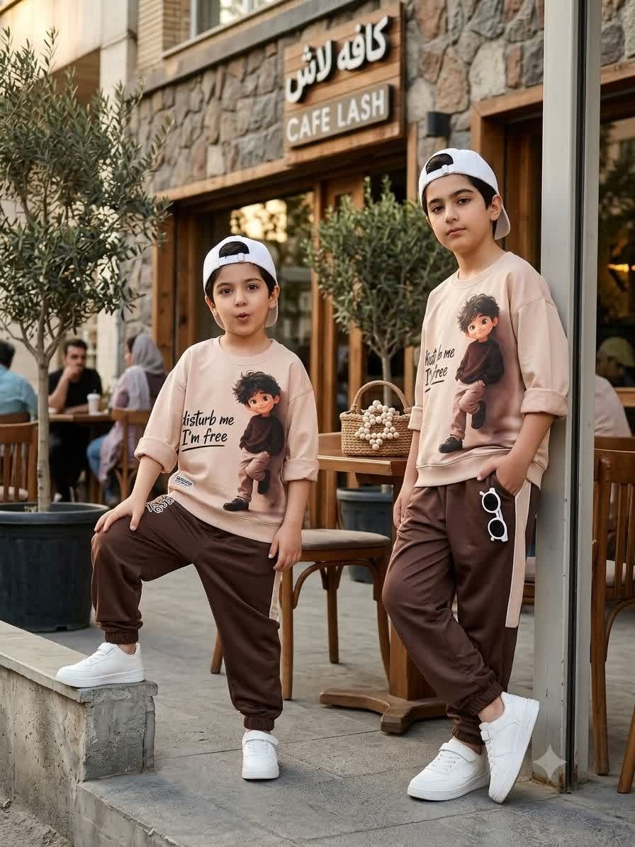 بلوز شلوار طرح پسرک